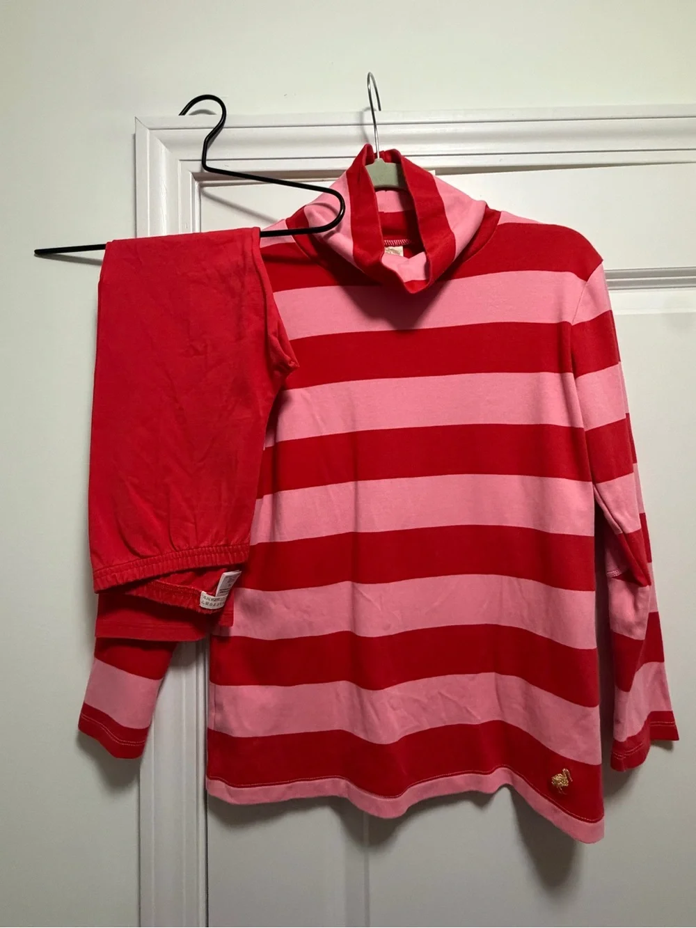 Beaufort Bonnet Co Red and Pink Striped Set